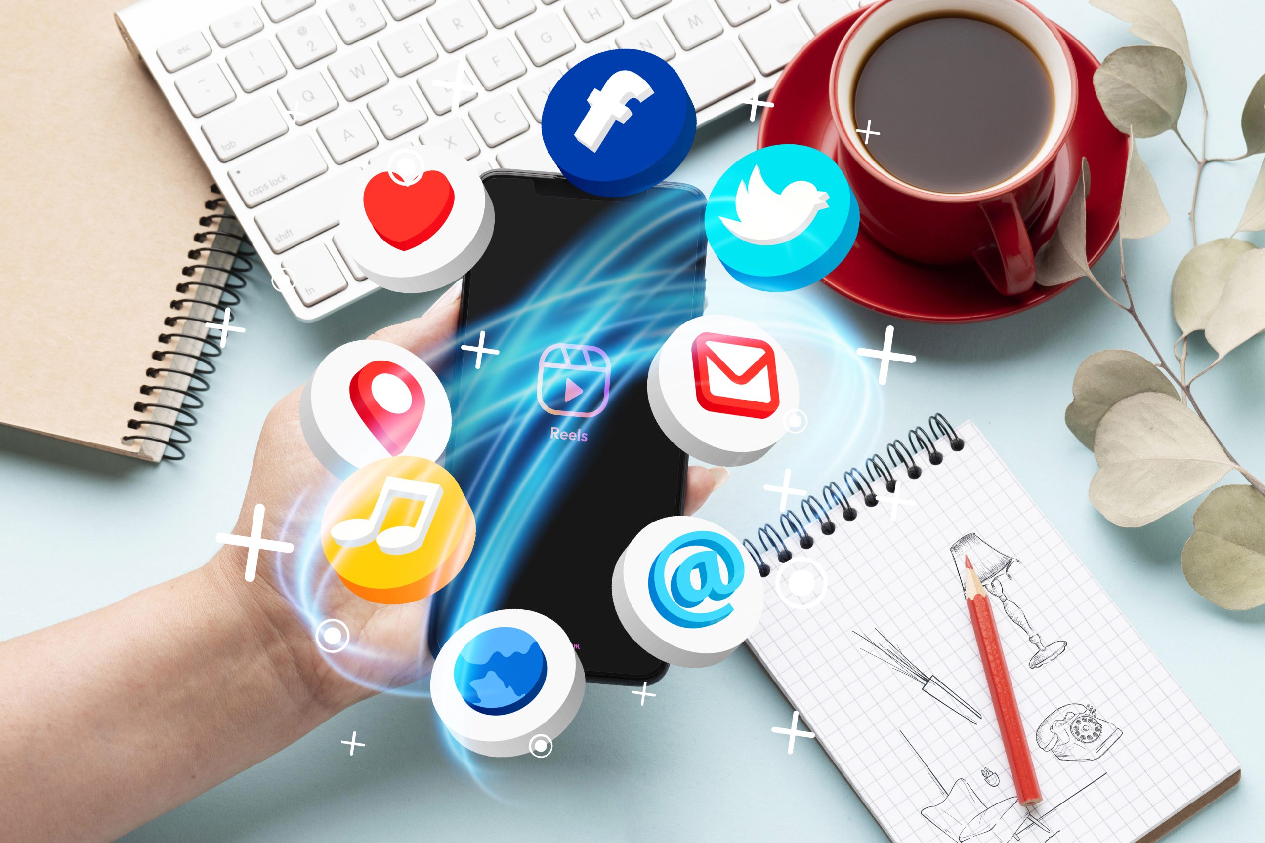 hand holding smartphone social media concept (1)